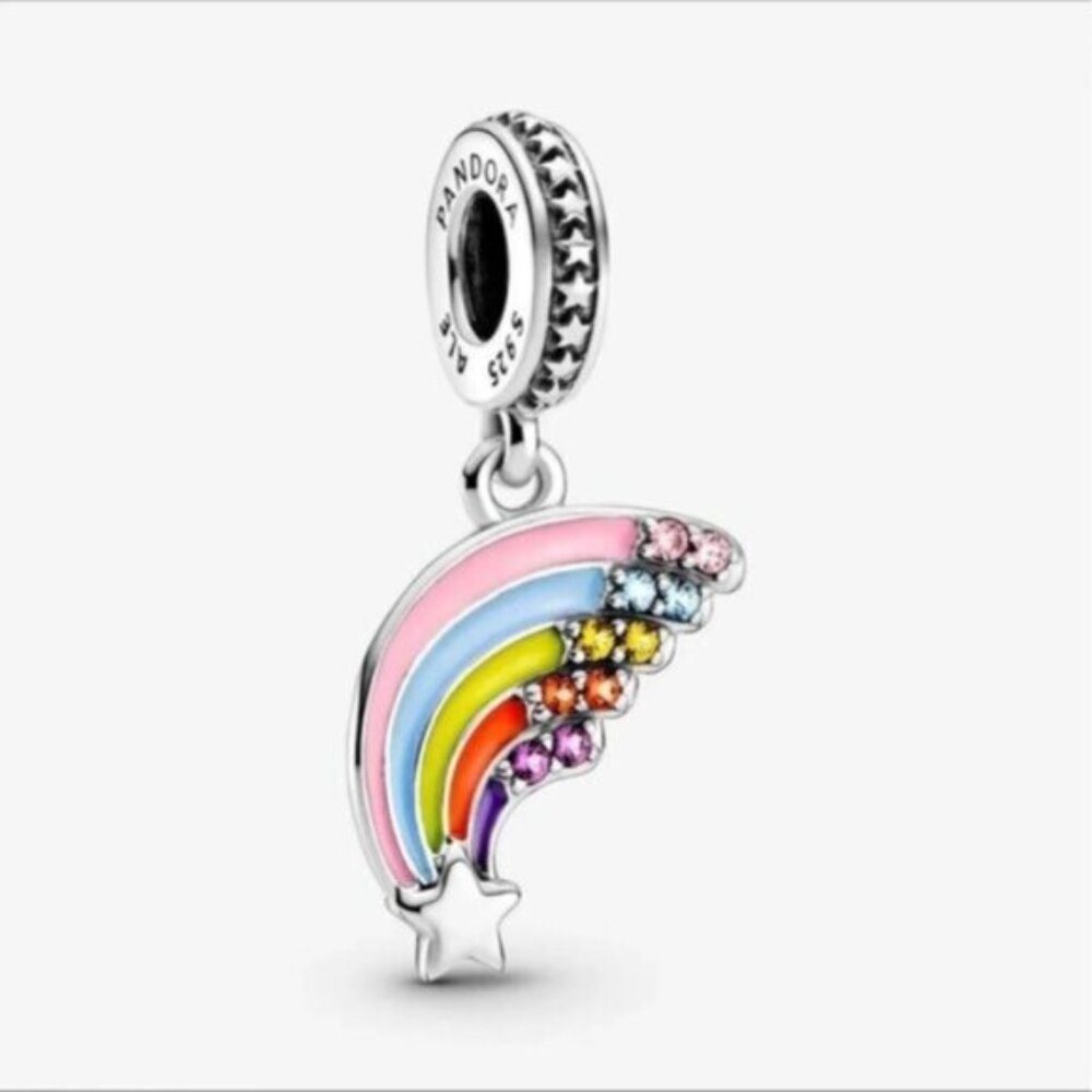 ✅Pandora Colourful Rainbow Dangle Charm